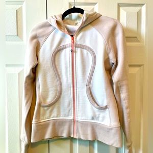 LULULEMON HOODIE- Cream/Taupe - Size 6